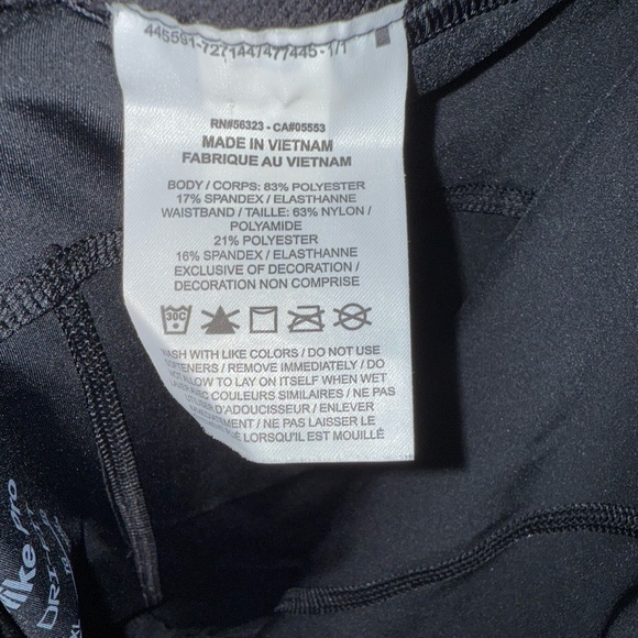 2/$20 Nike Pro Women's Black Athletic Shorts-xl - Picture 4 of 6